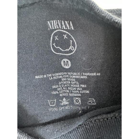 Small Nirvana In Utero Angel Graphic Band Tee Grunge Alt Concert Black - Picture 2 of 4
